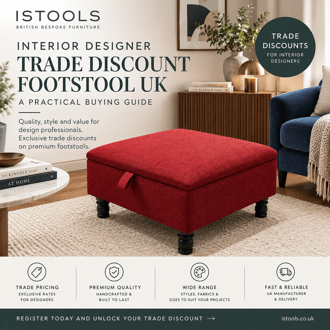 INTERIOR DESIGNER TRADE DISCOUNT FOOTSTOOL UK: A PRACTICAL BUYING GUIDE - ISTOOLS