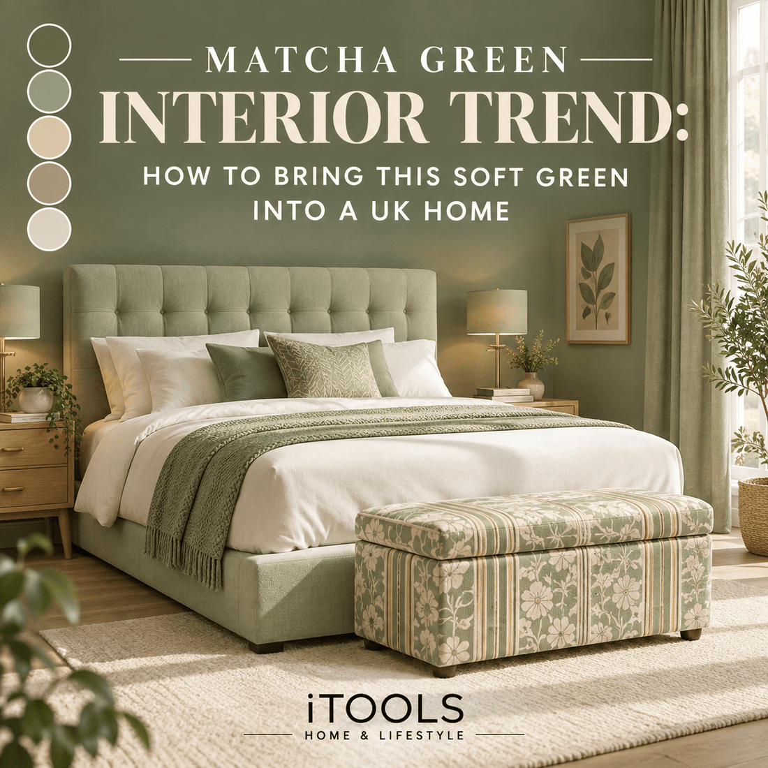 MATCHA GREEN INTERIOR TREND: HOW TO BRING THIS SOFT GREEN INTO A UK HOME - ISTOOLS
