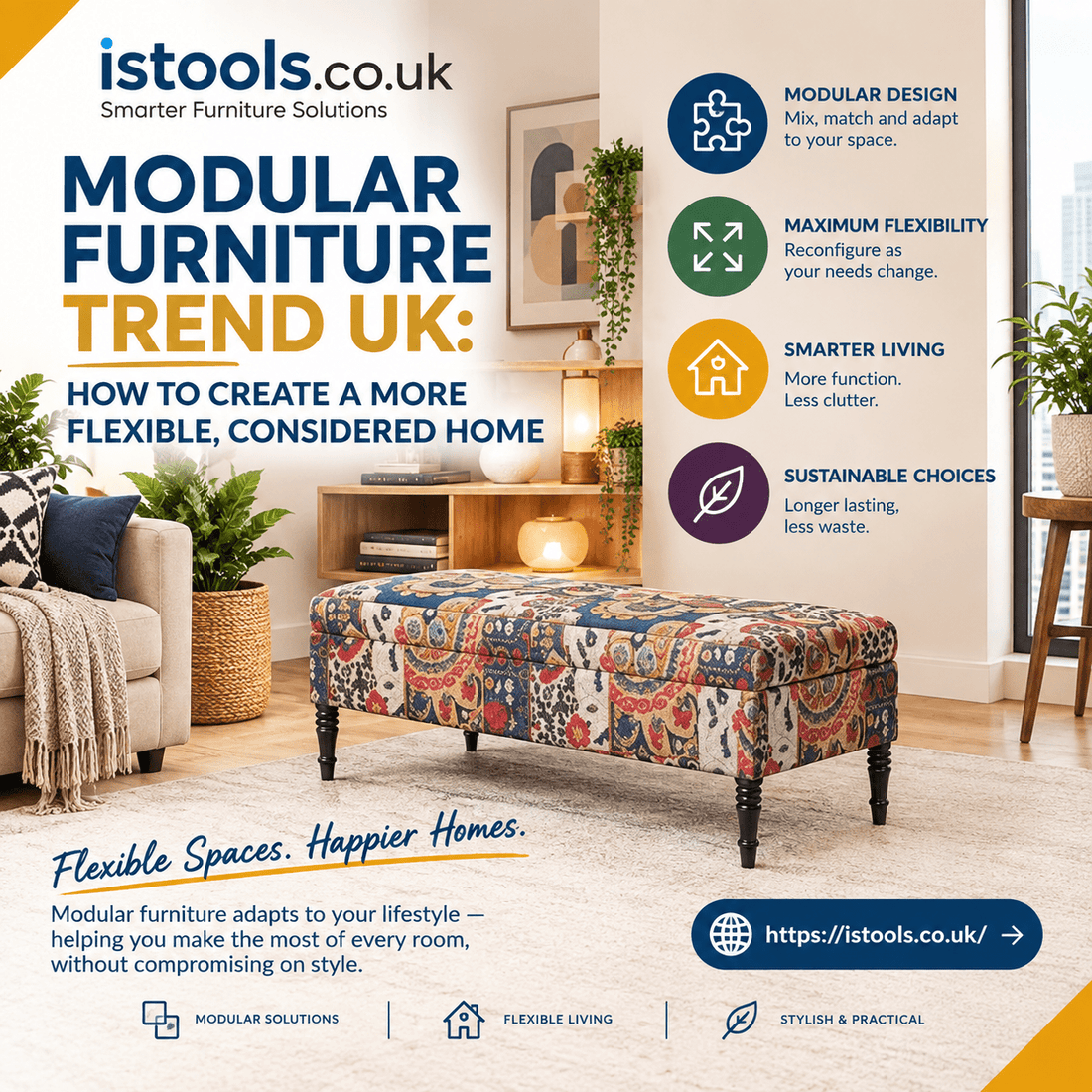 MODULAR FURNITURE TREND UK: HOW TO CREATE A MORE FLEXIBLE, CONSIDERED HOME - ISTOOLS