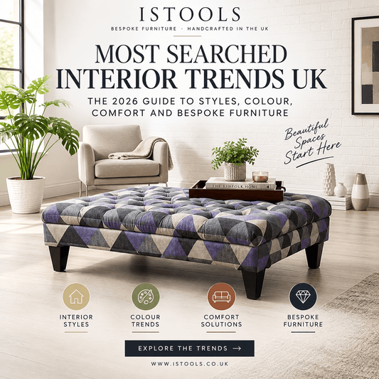 MOST SEARCHED INTERIOR TRENDS UK: THE 2026 GUIDE TO STYLES, COLOUR, COMFORT AND BESPOKE FURNITURE - ISTOOLS