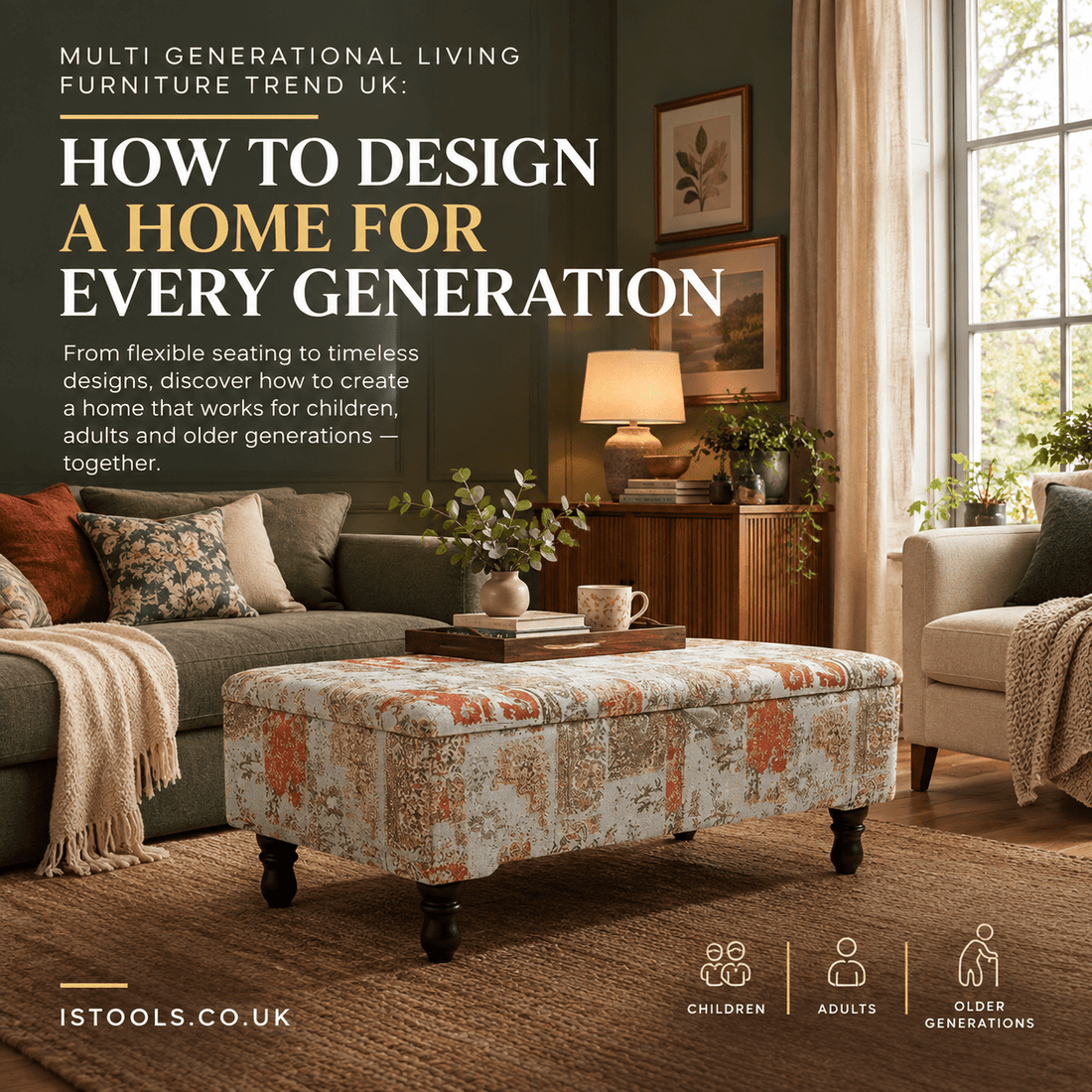 MULTI GENERATIONAL LIVING FURNITURE TREND UK: HOW TO DESIGN A HOME FOR EVERY GENERATION - ISTOOLS