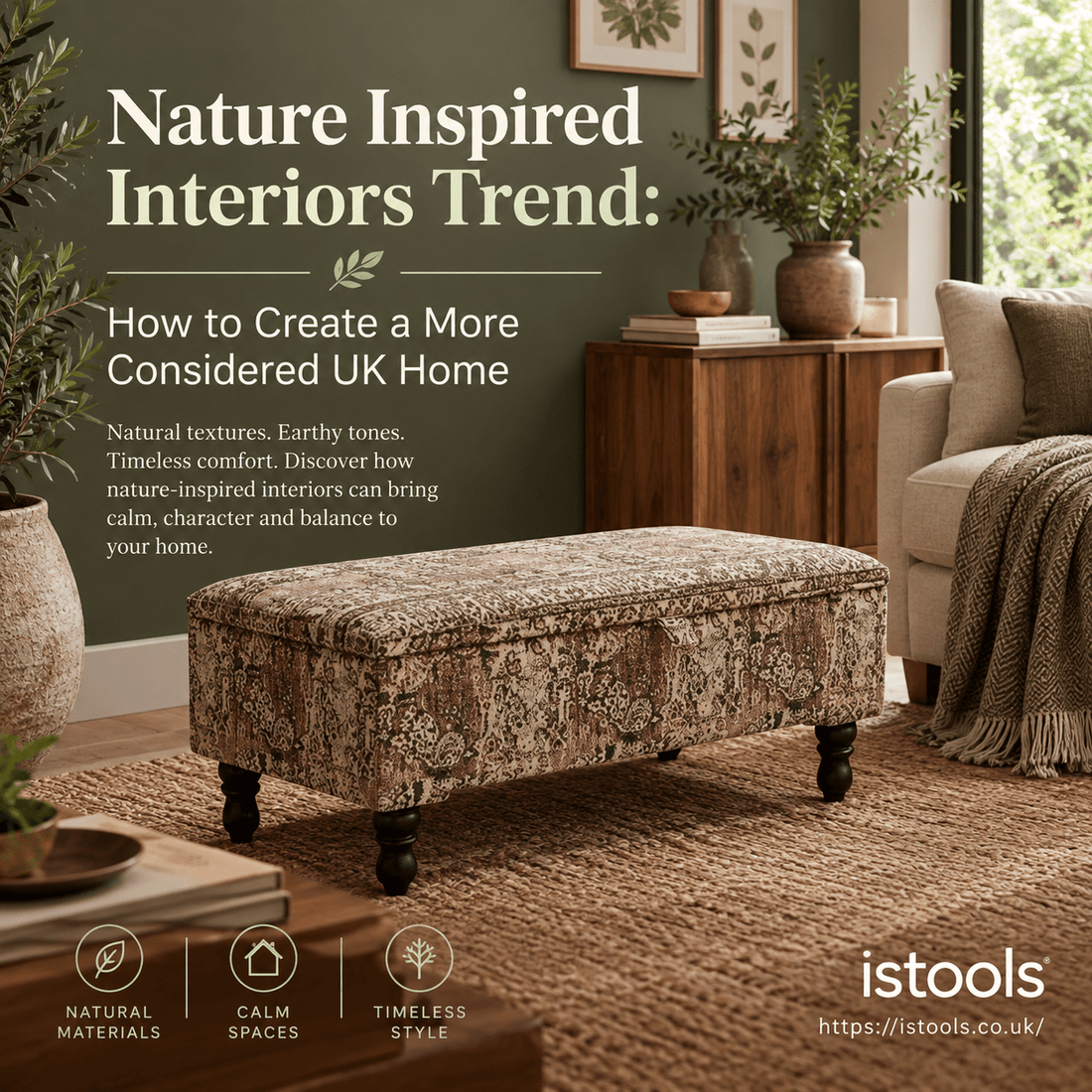 NATURE INSPIRED INTERIORS TREND: HOW TO CREATE A MORE CONSIDERED UK HOME - ISTOOLS