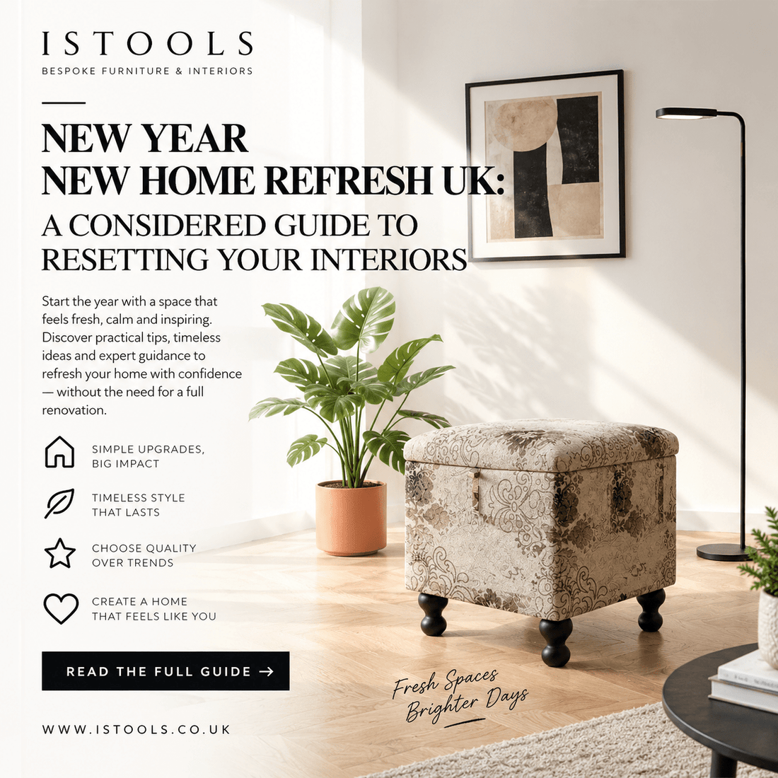 NEW YEAR NEW HOME REFRESH UK: A CONSIDERED GUIDE TO RESETTING YOUR INTERIORS - ISTOOLS