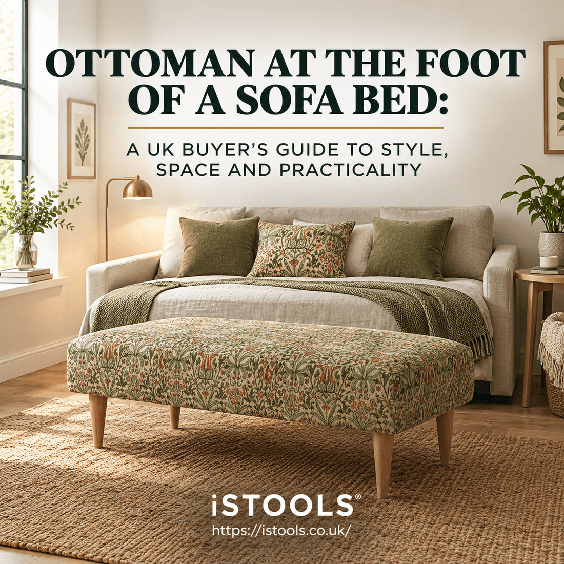 OTTOMAN AT THE FOOT OF A SOFA BED: A UK BUYER'S GUIDE TO STYLE, SPACE AND PRACTICALITY - ISTOOLS