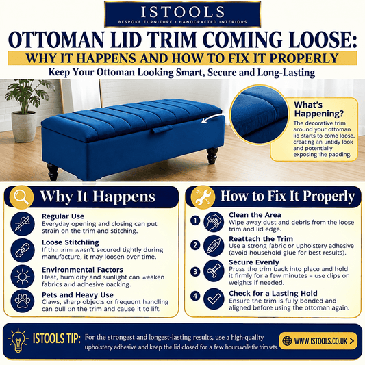 OTTOMAN LID TRIM COMING LOOSE: WHY IT HAPPENS AND HOW TO FIX IT PROPERLY - ISTOOLS
