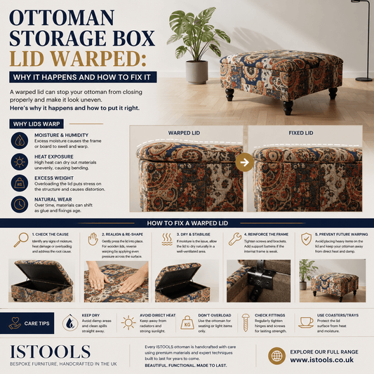 OTTOMAN STORAGE BOX LID WARPED: WHY IT HAPPENS AND HOW TO FIX IT - ISTOOLS
