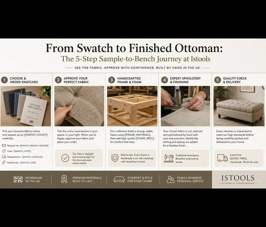Ottoman: The 5 Step Sample to Bench Journey at Istools - ISTOOLS
