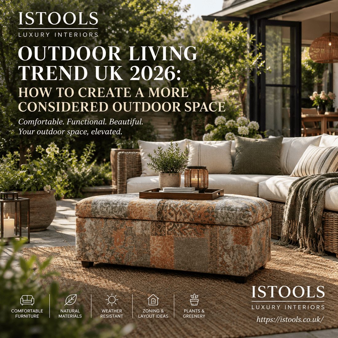 OUTDOOR LIVING TREND UK 2026: HOW TO CREATE A MORE CONSIDERED OUTDOOR SPACE - ISTOOLS