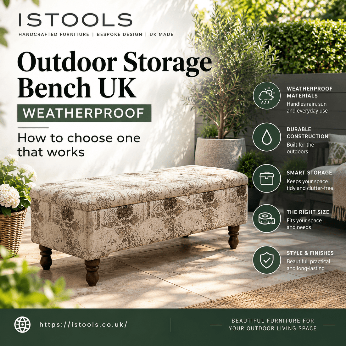 OUTDOOR STORAGE BENCH UK WEATHERPROOF: HOW TO CHOOSE ONE THAT WORKS - ISTOOLS