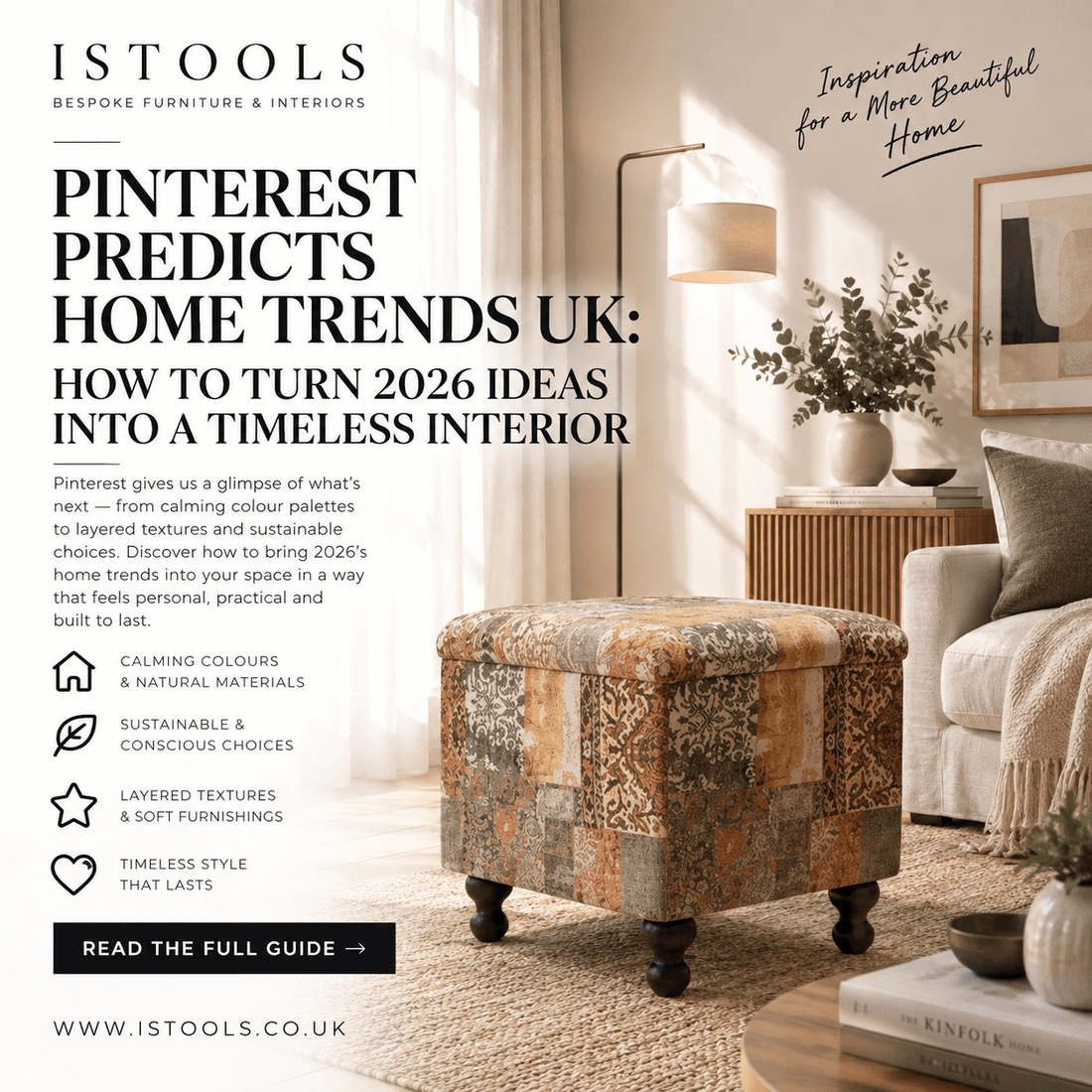 PINTEREST PREDICTS HOME TRENDS UK: HOW TO TURN 2026 IDEAS INTO A TIMELESS INTERIOR - ISTOOLS