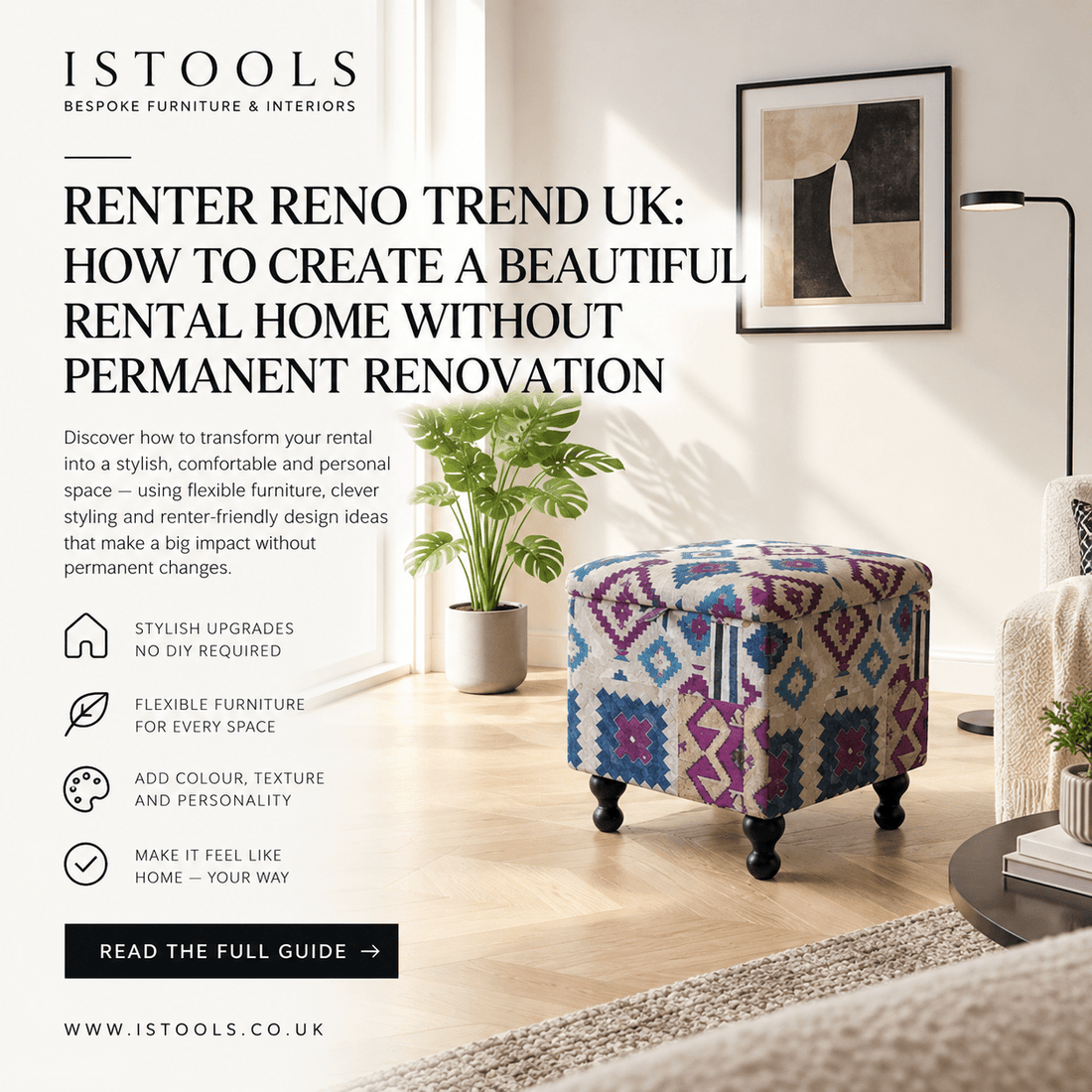 RENTER RENO TREND UK: HOW TO CREATE A BEAUTIFUL RENTAL HOME WITHOUT PERMANENT RENOVATION - ISTOOLS