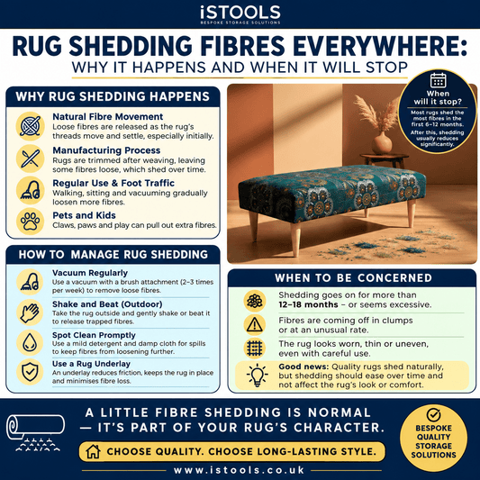 RUG SHEDDING FIBRES EVERYWHERE: WHY IT HAPPENS AND WHEN IT WILL STOP - ISTOOLS