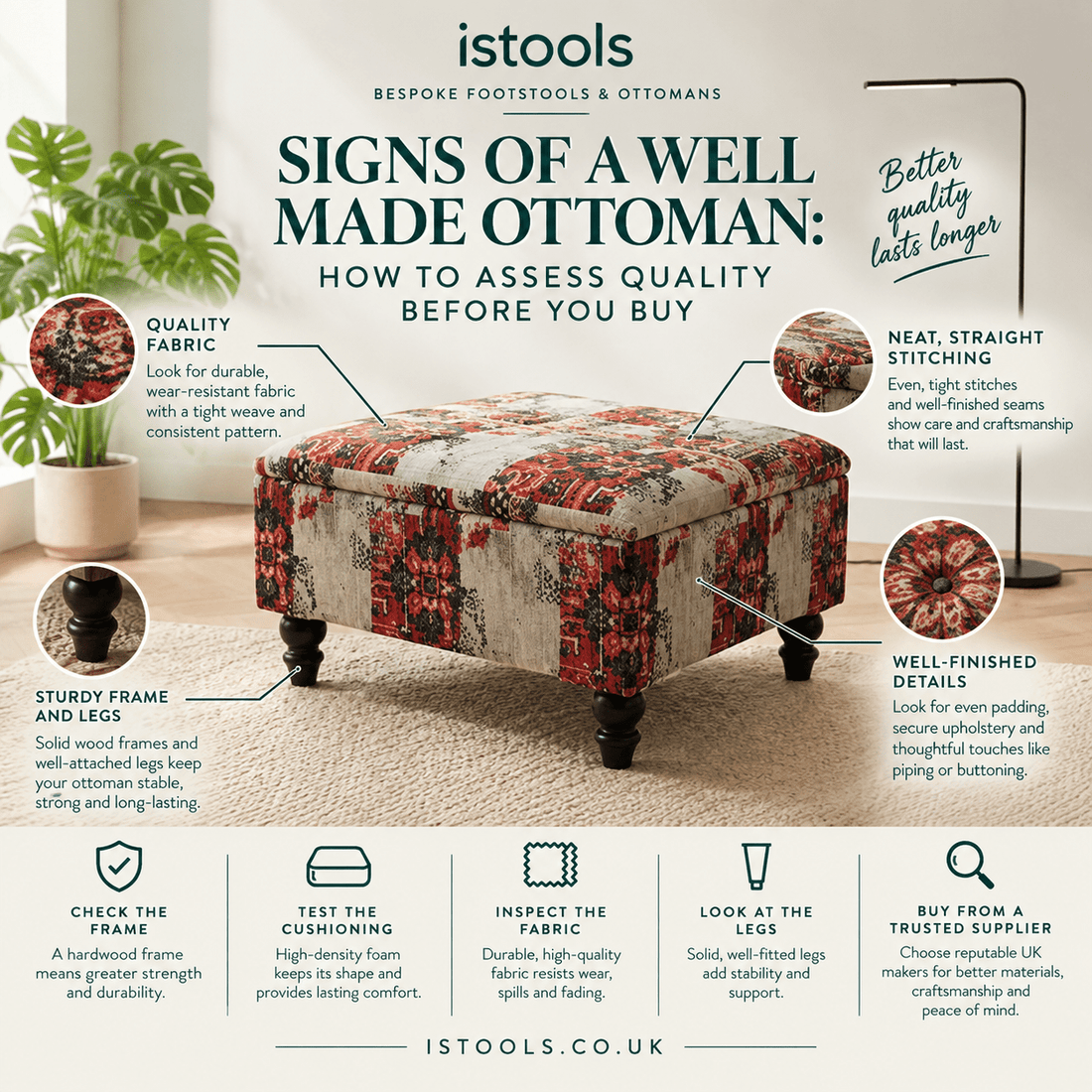 SIGNS OF A WELL MADE OTTOMAN: HOW TO ASSESS QUALITY BEFORE YOU BUY - ISTOOLS