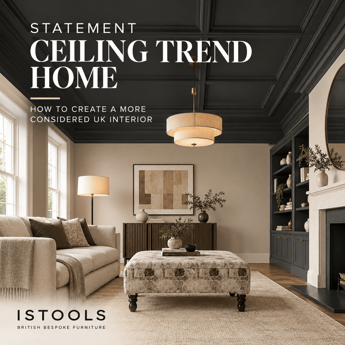 STATEMENT CEILING TREND HOME: HOW TO CREATE A MORE CONSIDERED UK INTERIOR - ISTOOLS