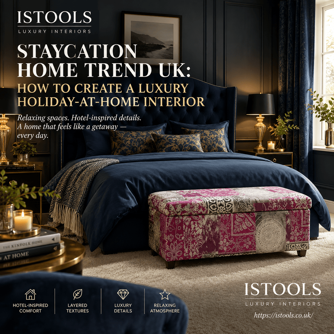 STAYCATION HOME TREND UK: HOW TO CREATE A LUXURY HOLIDAY-AT-HOME INTERIOR - ISTOOLS