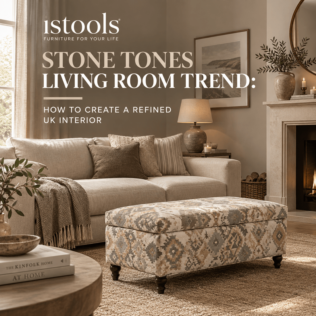STONE TONES LIVING ROOM TREND: HOW TO CREATE A REFINED UK INTERIOR - ISTOOLS