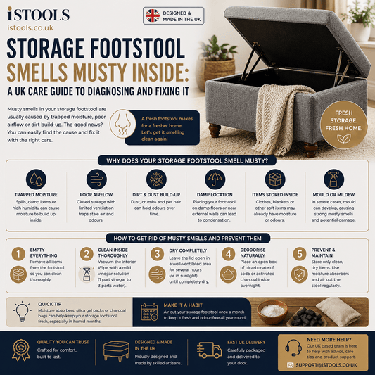 Storage Footstool Smells Musty Inside: A UK Care Guide To Diagnosing And Fixing It - ISTOOLS