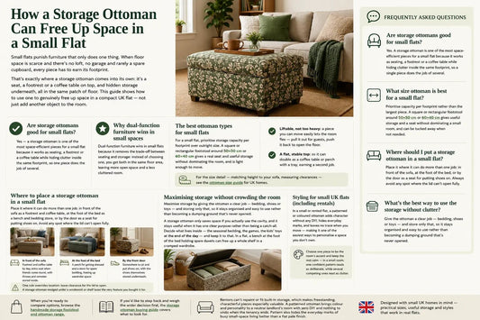 Storage Ottomans for Small UK Flats: Save Space Add Storage - ISTOOLS