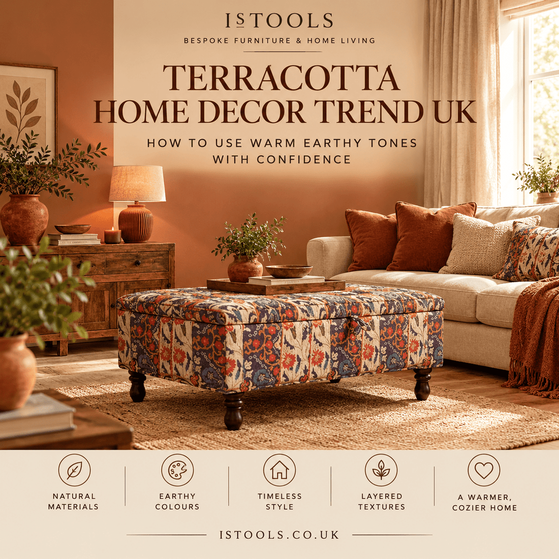 TERRACOTTA HOME DECOR TREND UK: HOW TO USE WARM EARTHY TONES WITH CONFIDENCE - ISTOOLS