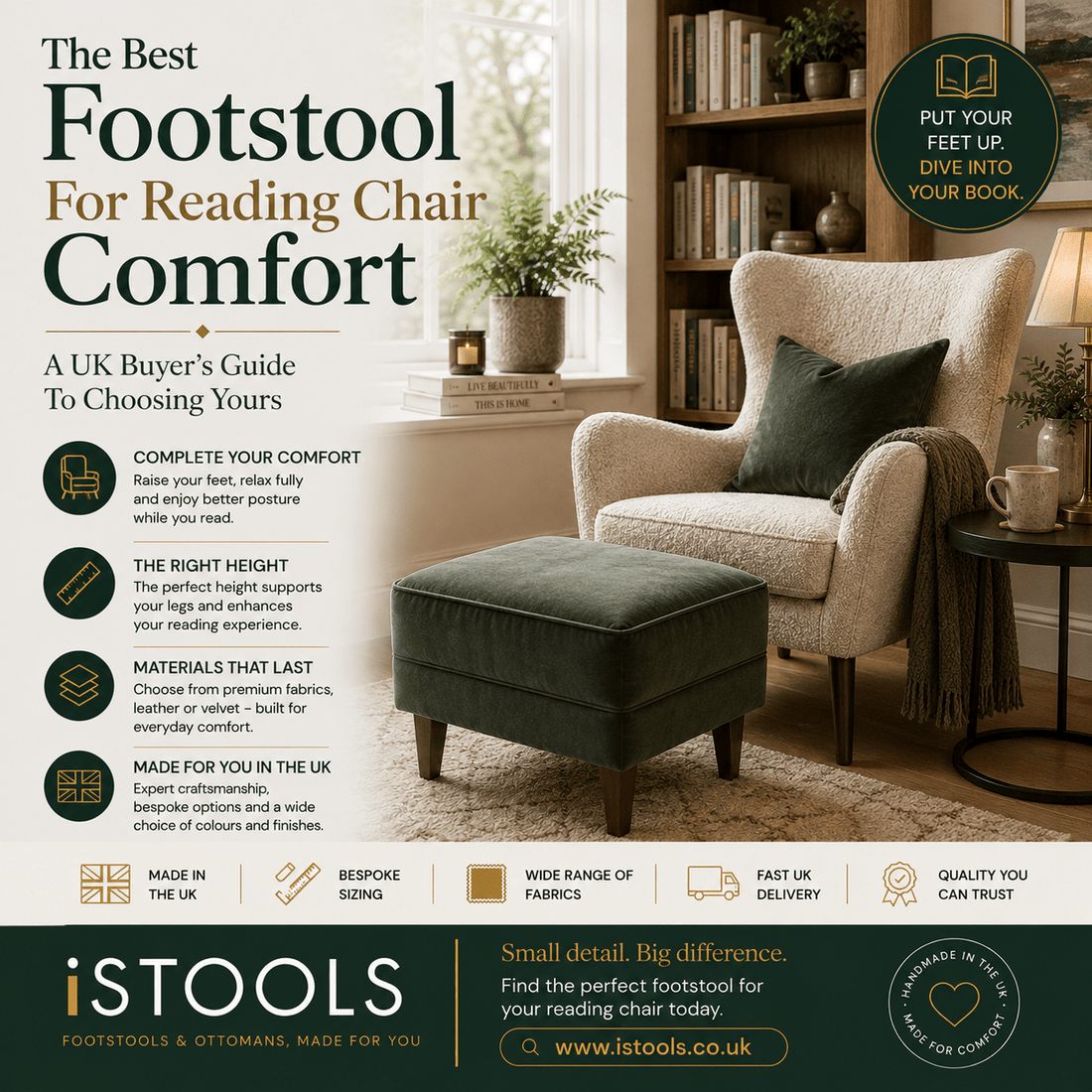 The Best Footstool For Reading Chair Comfort: A UK Buyer's Guide To Choosing Yours - ISTOOLS
