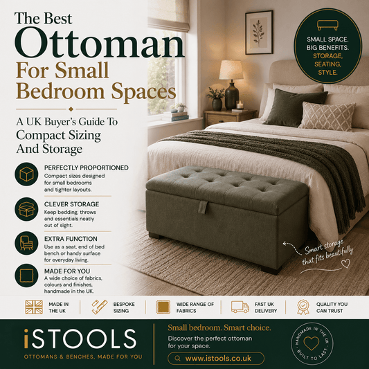 The Best Ottoman For Small Bedroom Spaces: A UK Buyer's Guide To Compact Sizing And Storage - ISTOOLS