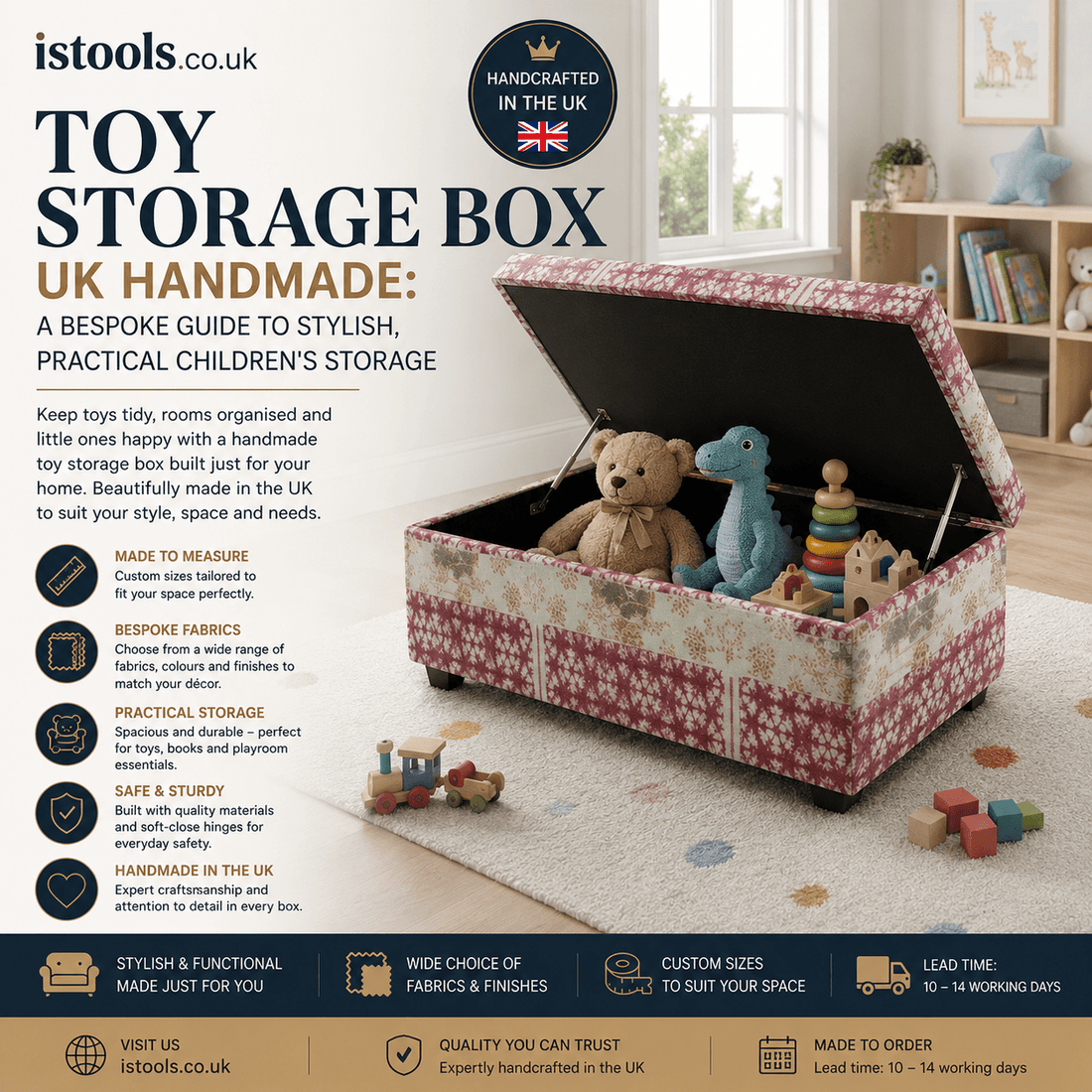 TOY STORAGE BOX UK HANDMADE: A BESPOKE GUIDE TO STYLISH, PRACTICAL CHILDREN'S STORAGE - ISTOOLS