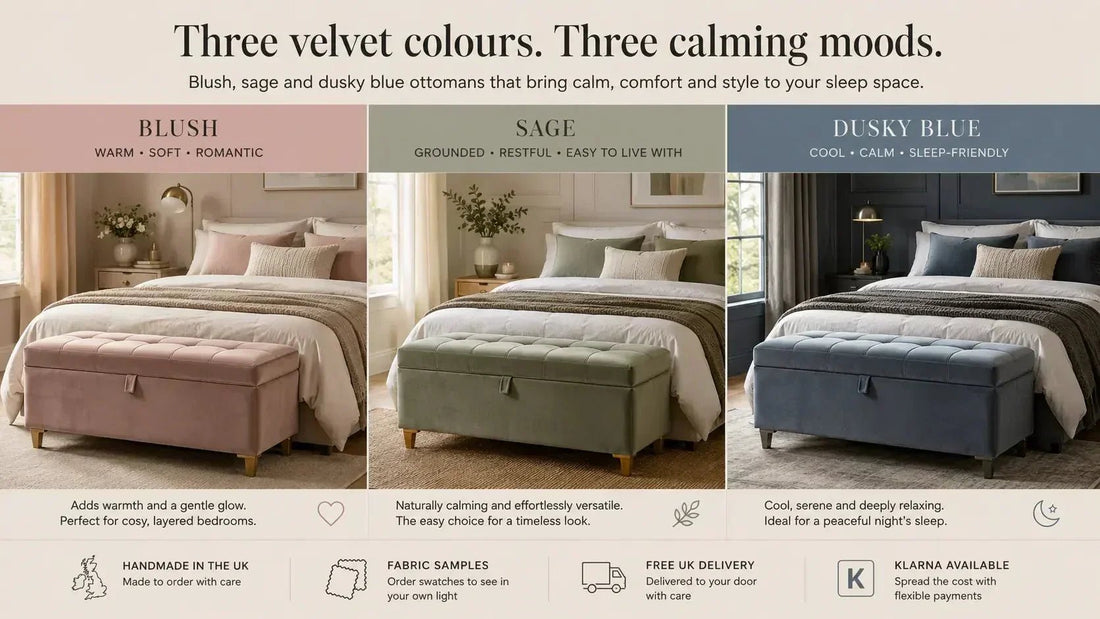 Velvet Ottoman Colours for Every Bedroom Style - ISTOOLS
