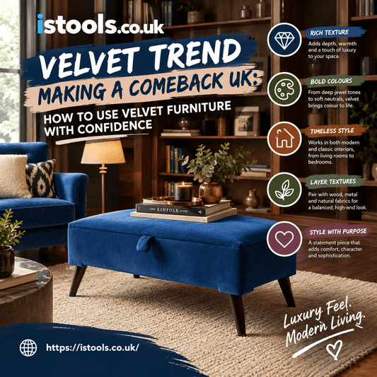 VELVET TREND MAKING A COMEBACK UK: HOW TO USE VELVET FURNITURE WITH CONFIDENCE - ISTOOLS