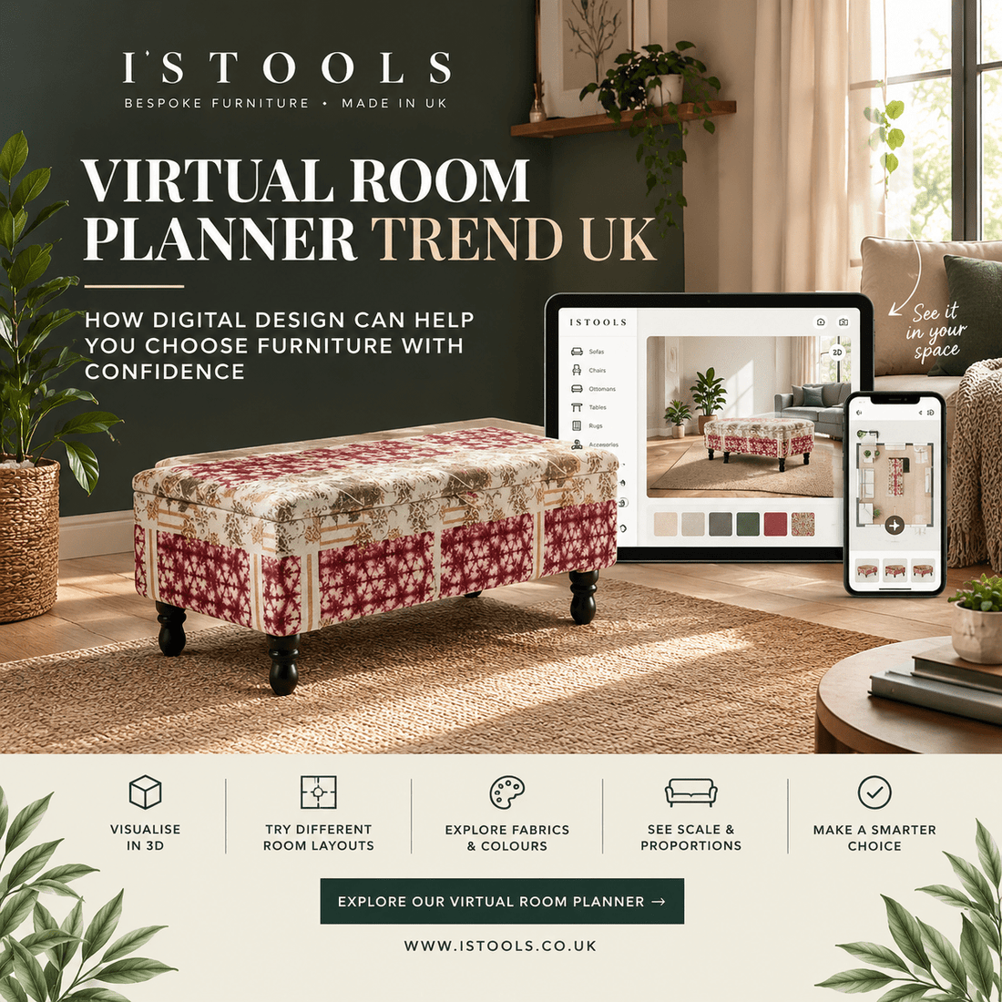 VIRTUAL ROOM PLANNER TREND UK: HOW DIGITAL DESIGN CAN HELP YOU CHOOSE FURNITURE WITH CONFIDENCE - ISTOOLS