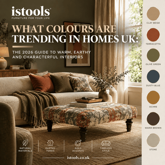 WHAT COLOURS ARE TRENDING IN HOMES UK: THE 2026 GUIDE TO WARM, EARTHY AND CHARACTERFUL INTERIORS - ISTOOLS
