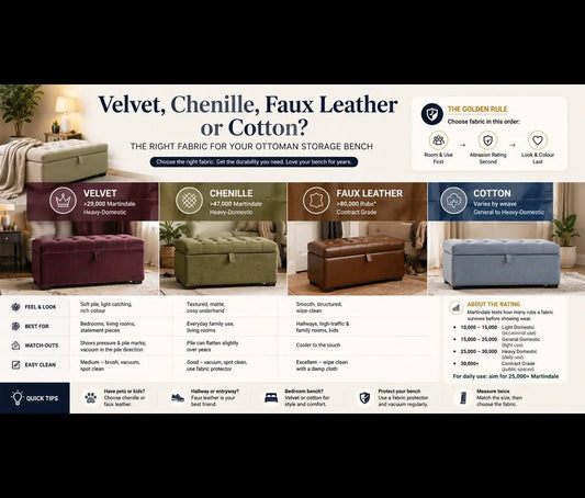 Which Fabric Is Best for an Ottoman Storage Bench? - ISTOOLS