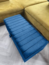 Blue coffee table Storage | Blue panel Ottoman Bench footstool
