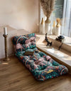 ZENZO ELEPHANT PRINT VELVET FLOOR SEATING