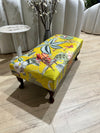 YELLOW Handmade footstool