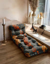 TWIN TIGER VELVET FLOOR SEATING