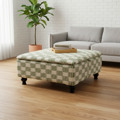 Walk-in Wardrobe Central Ottoman – High-End Storage & Seating | Luxury Designer Furniture UK