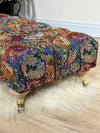 PREMIUM STAINED GLASS FOOTSTOOL | POUFFE FOOTSTOOL TABLE