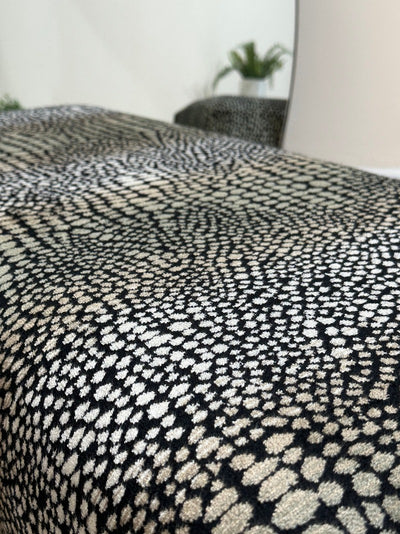 Premium leopard pattern fabric Footrest
