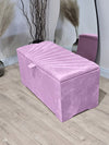 Pink sunshine Ottoman deep bedroom storage box bench seat