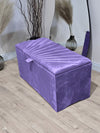 Purple sunshine Ottoman deep bedroom storage box bench seat