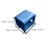 Blue Small Plain coffee table Storage Box | Blue Small Ottoman | Blue Ottoman Storage