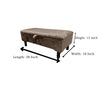 Brown Fabric plain lid Ottoman Storage | Large Plain Footstool Bench