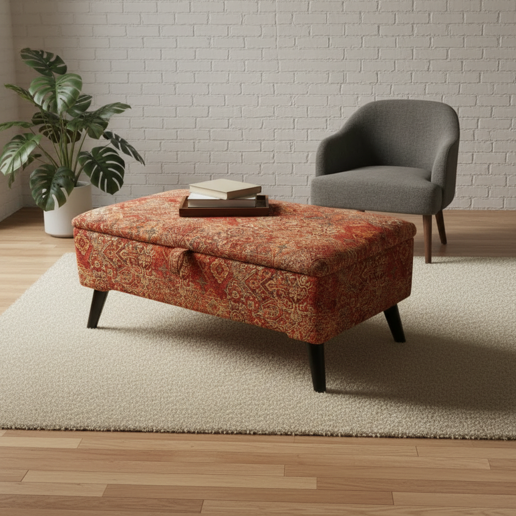 Spacious Upholstered Blanket Box for Bedroom Organisation | Handmade Storage Ottoman Bench UK | istools