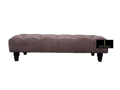 Chocolate Brown Chesterfield Footrest