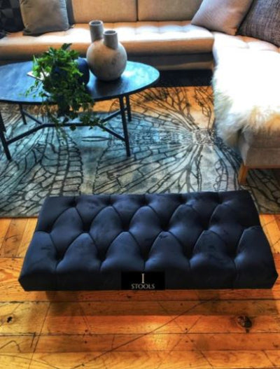 Black Chesterfield Seating bench