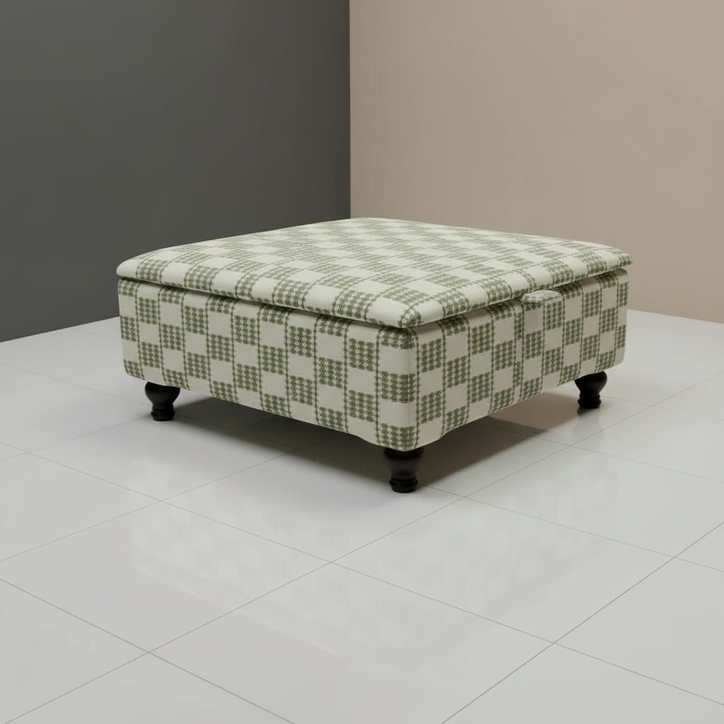 Walk-in Wardrobe Central Ottoman – High-End Storage & Seating | Luxury Designer Furniture UK