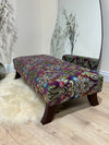 PREMIUM PURPLE FLORAL Ottoman seat