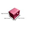 Maroon Small Plain Storage Box | Small Red Footrest UK | Red Ottoman Stool with Storage