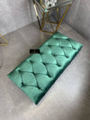 Green Chesterfield Footrest