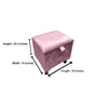 Pink Small Plain Storage Box | Small Pink Footstools UK | Pink Ottoman Storage Stool